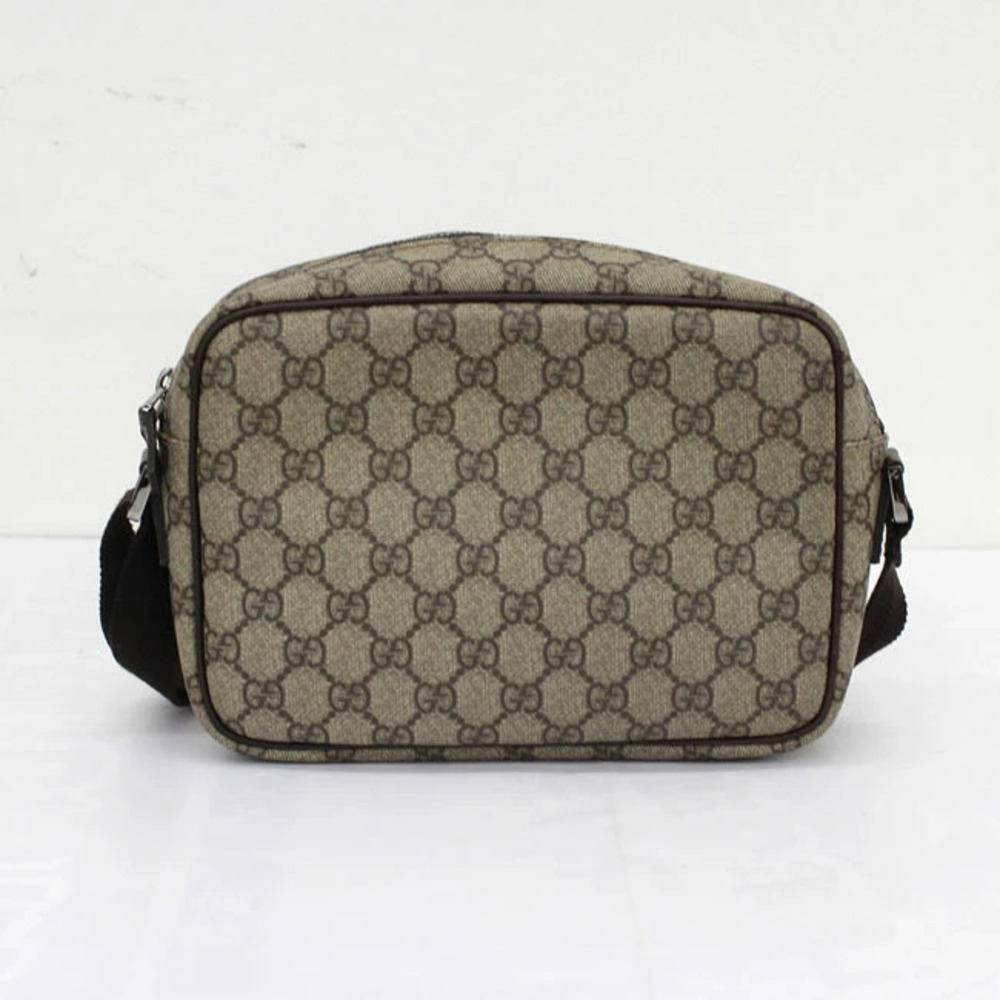 Gucci GG Crossbody Shoulder Bag Leather Black